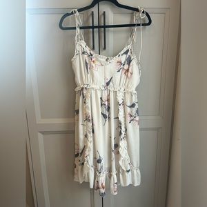 White floral dress